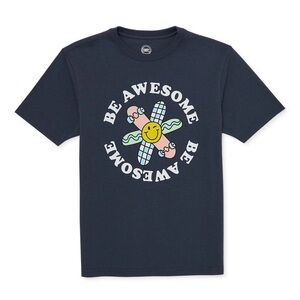 Wonder Nation Be Awesome T-Shirt with Short Sleeves Boy's Size XL